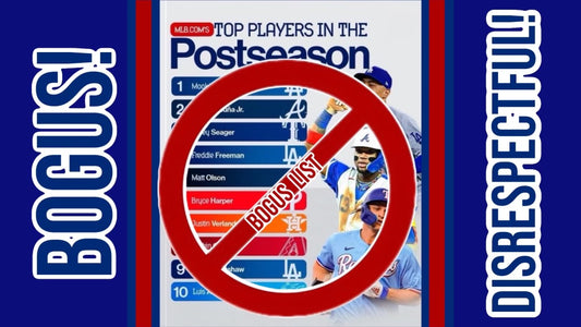 How disrespectful can MLB.com be?  The top 10 Player ranking going into the playoffs