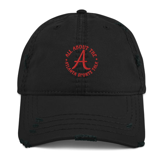all about the A distressed cap